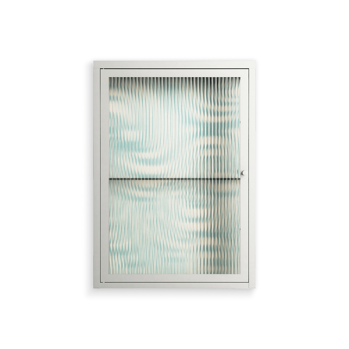 Epic Swirl - Wall Cabinet - Amy Suther - Chalk - Reeded glass