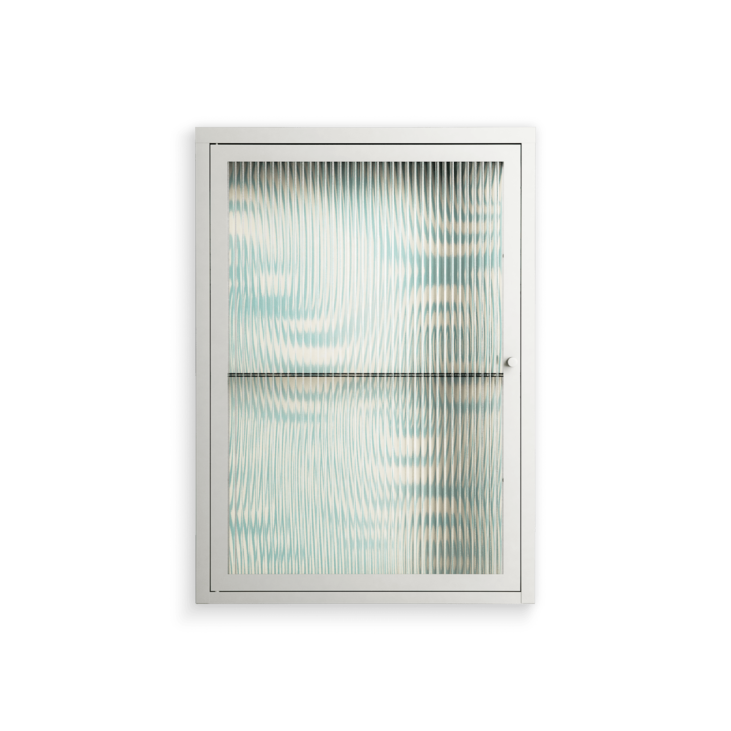 Epic Swirl - Wall Cabinet - Amy Suther - Chalk - Reeded glass
