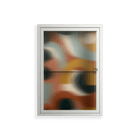 Abstract Sunrise - Wall Cabinet - Amy Suther - Chalk - Reeded glass