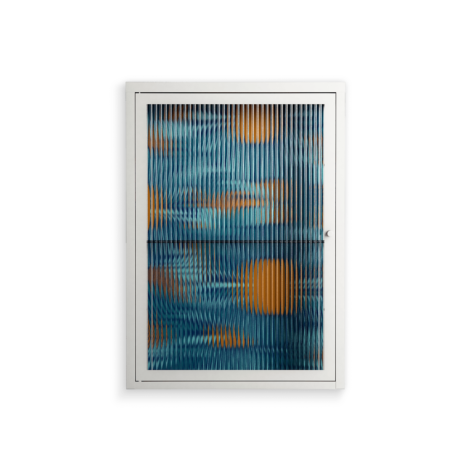 Bellis Bounty Blue - Wall Cabinet - Amy Suther - Chalk - Reeded glass