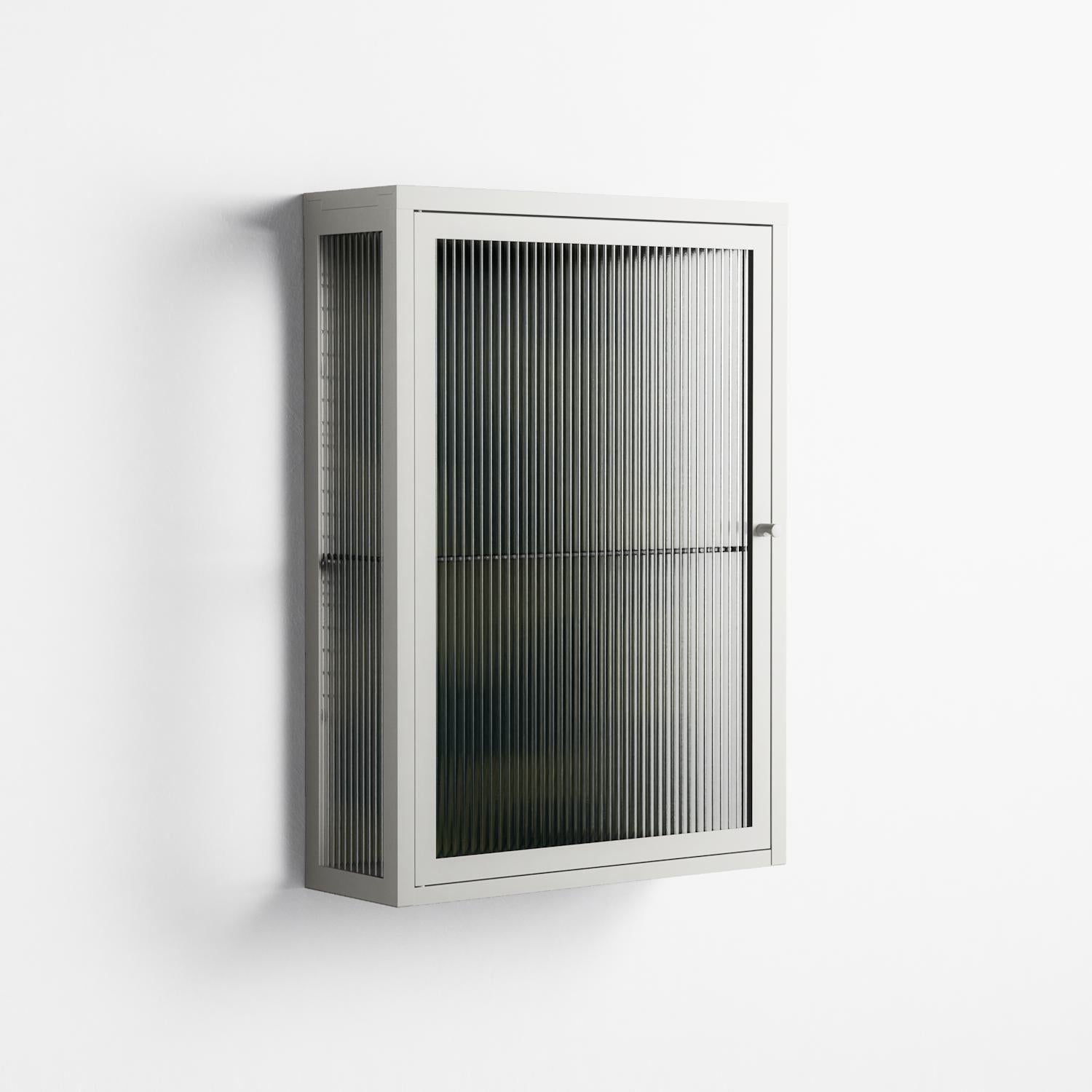 Midnight Dune - Wall Cabinet - Amy Suther - Chalk - Reeded glass