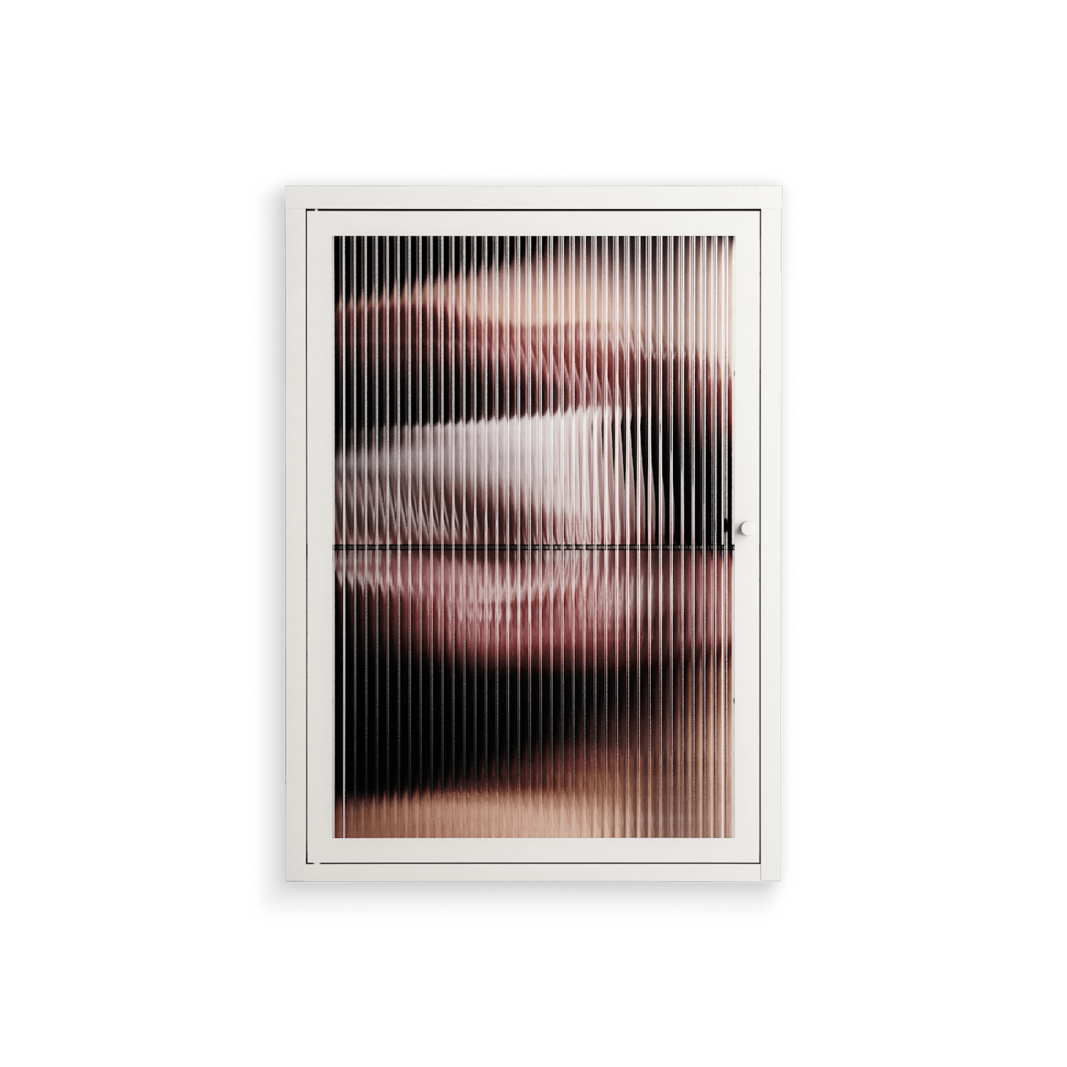 Blow - Wall Cabinet - Nadia Ryder - Chalk - Reeded glass