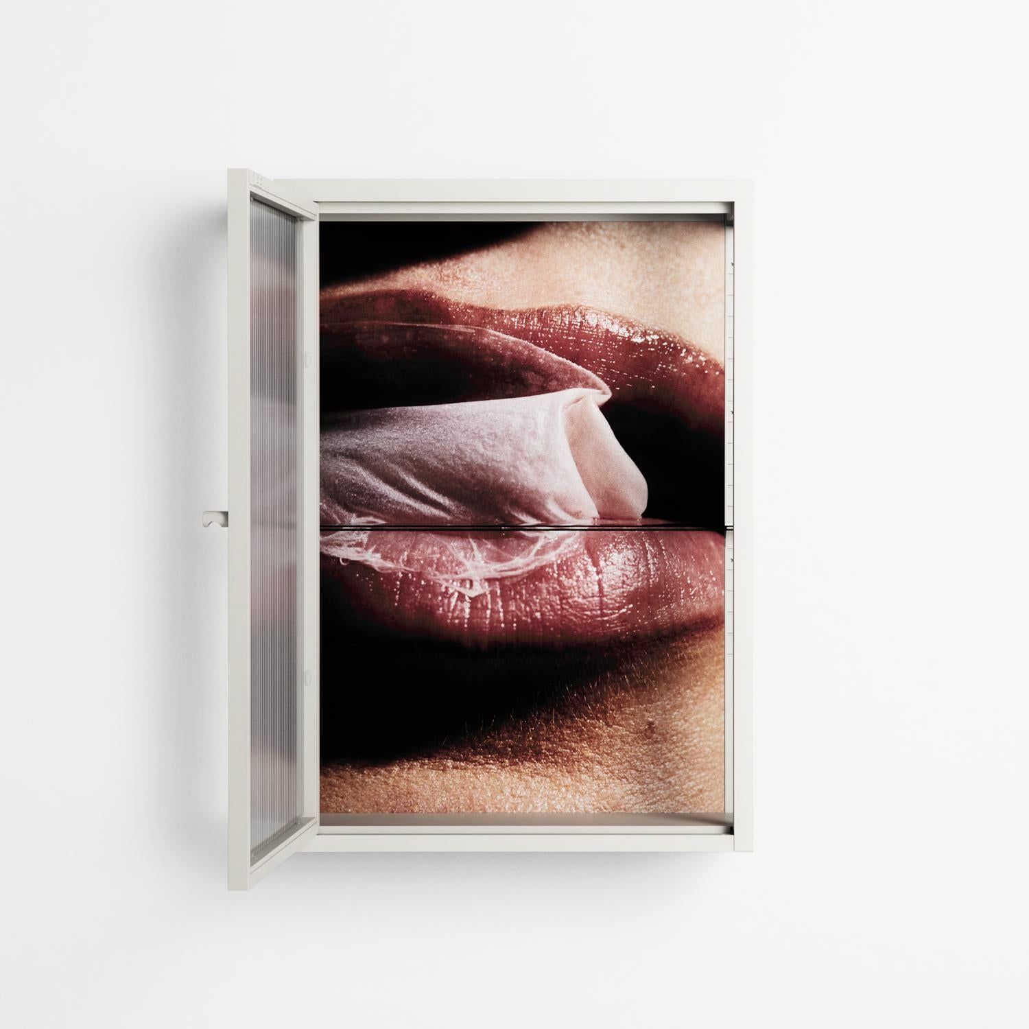 Blow - Wall Cabinet - Nadia Ryder - Chalk - Reeded glass
