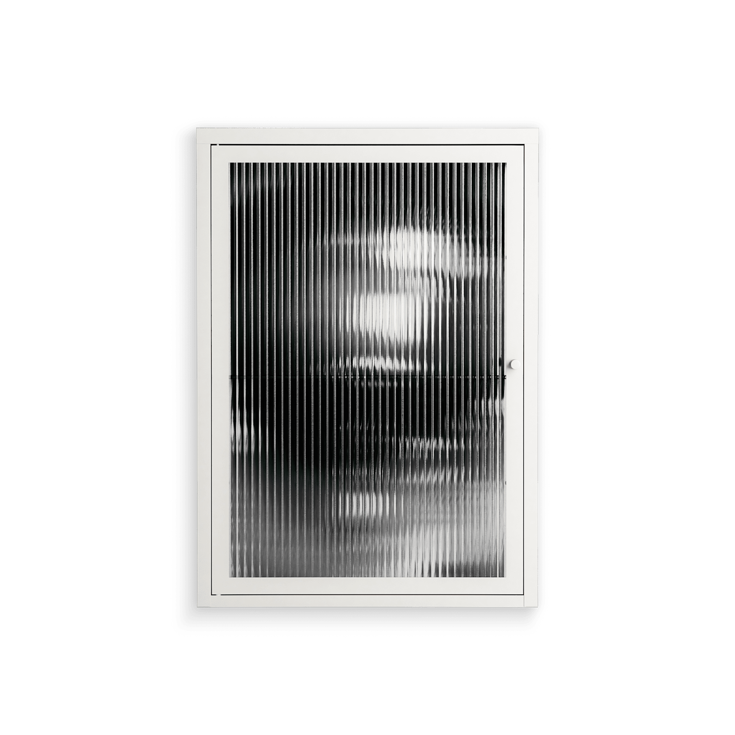 Gel - Wall Cabinet - Nadia Ryder - Chalk - Reeded glass