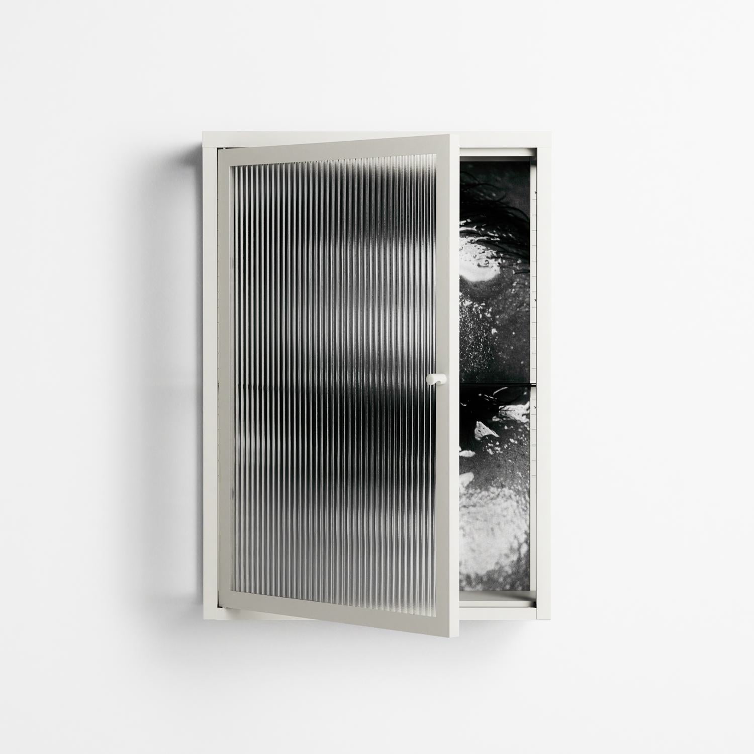 Gel - Wall Cabinet - Nadia Ryder - Chalk - Reeded glass