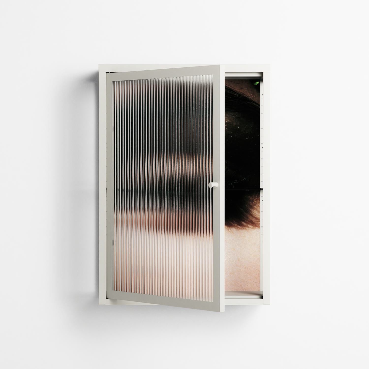 Gem - Wall Cabinet - Nadia Ryder - Chalk - Reeded glass