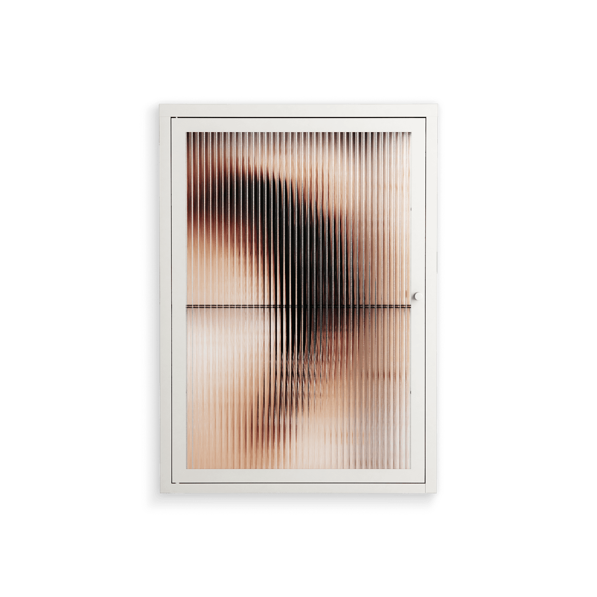 Glow - Wall Cabinet - Nadia Ryder - Chalk - Reeded glass