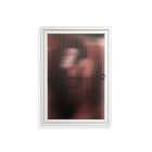 Red 2 - Wall Cabinet - Nadia Ryder - Chalk - Reeded glass