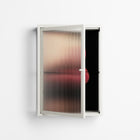 Red 4 - Wall Cabinet - Nadia Ryder - Chalk - Reeded glass