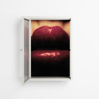 Red - Wall Cabinet - Nadia Ryder - Chalk - Reeded glass