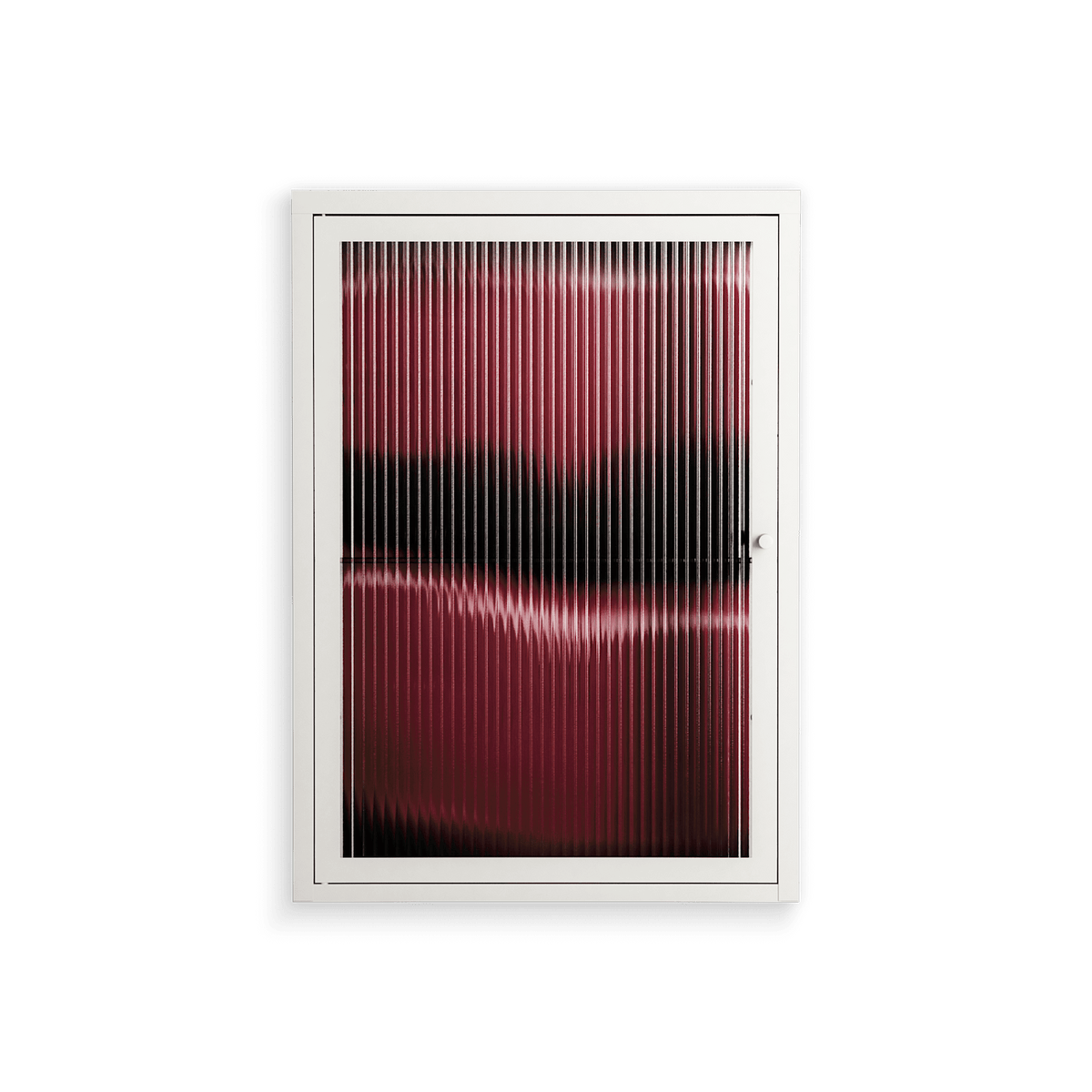 Squish - Wall Cabinet - Nadia Ryder - Chalk - Reeded glass