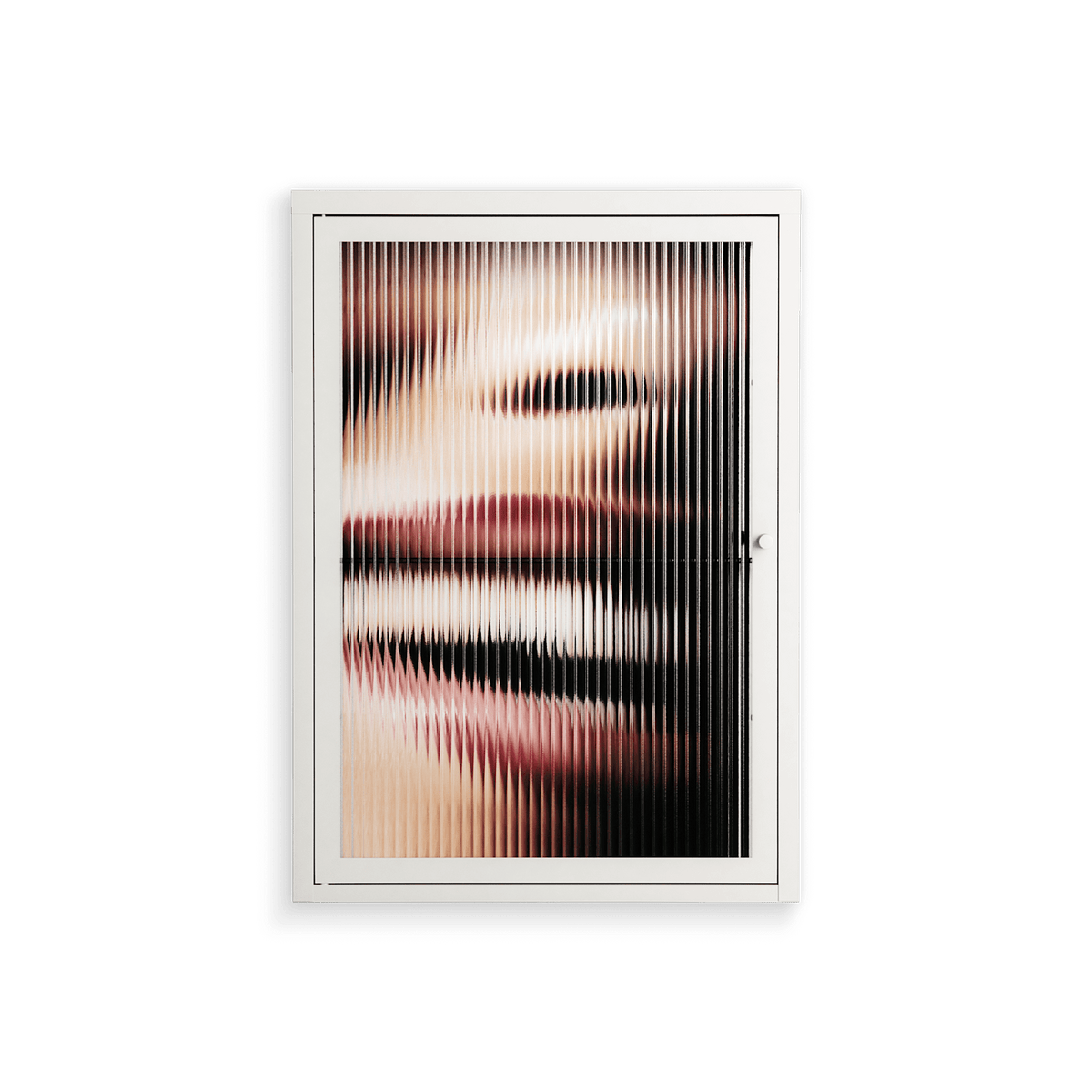 Teeth - Wall Cabinet - Nadia Ryder - Chalk - Reeded glass
