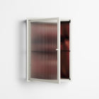 The Art Of Kissing 2 - Wall Cabinet - Nadia Ryder - Chalk - Reeded glass