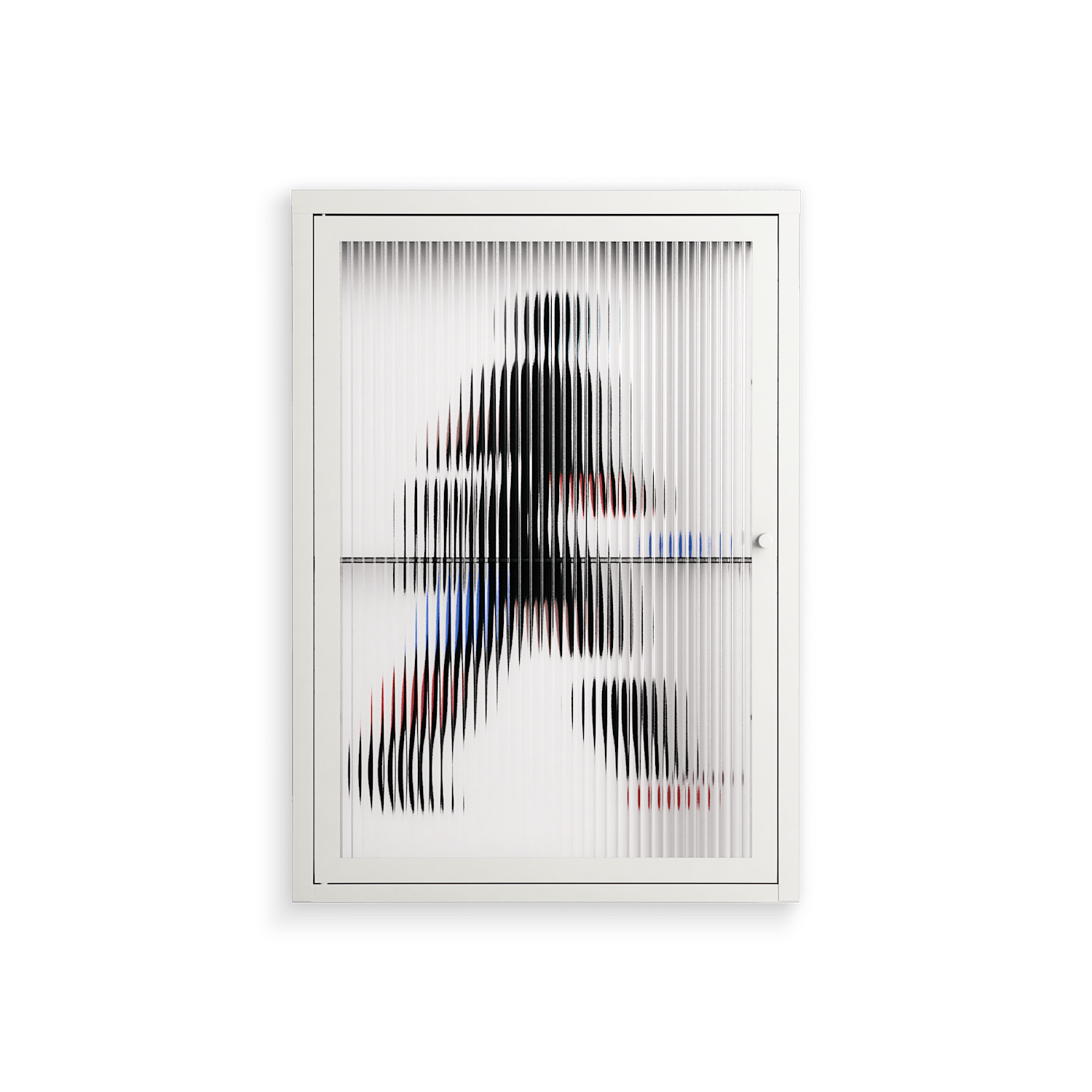 Décomposé - Wall Cabinet - David Vanadia - Chalk - Reeded glass