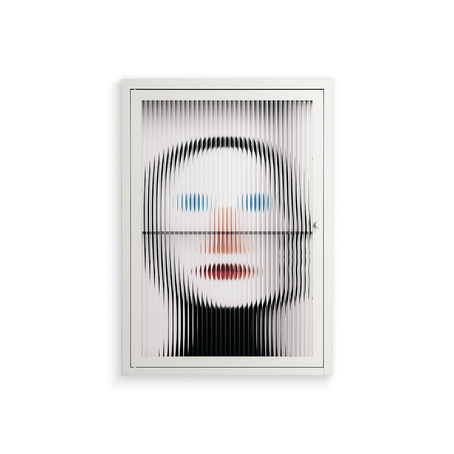 En_Suspend - Wall Cabinet - David Vanadia - Chalk - Reeded glass