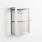 Épanoui - Wall Cabinet - David Vanadia - Chalk - Reeded glass