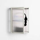 Équilibre_Intérieur - Wall Cabinet - David Vanadia - Chalk - Reeded glass