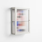Pattern - Wall Cabinet - David Vanadia - Chalk - Reeded glass
