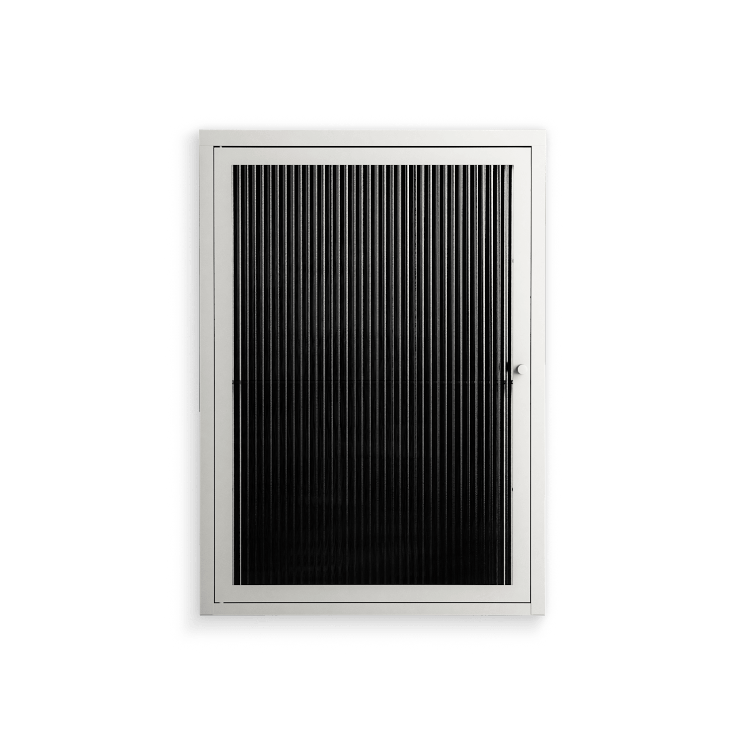 The Single Color - Wall Cabinet - Craig Watkins - Chalk - Reeded glass