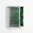 Shapes and Faces - Wall Cabinet - Craig Watkins - Chalk - Reeded glass