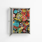 All The Stickers - Wall Cabinet - Craig Watkins - Chalk - Reeded glass