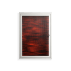 Wottosque Red - Wall Cabinet - Craig Watkins - Chalk - Reeded glass
