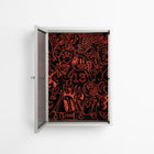 Wottosque Red - Wall Cabinet - Craig Watkins - Chalk - Reeded glass