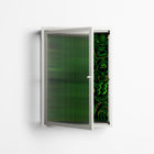 Wottosque Green - Wall Cabinet - Craig Watkins - Chalk - Reeded glass