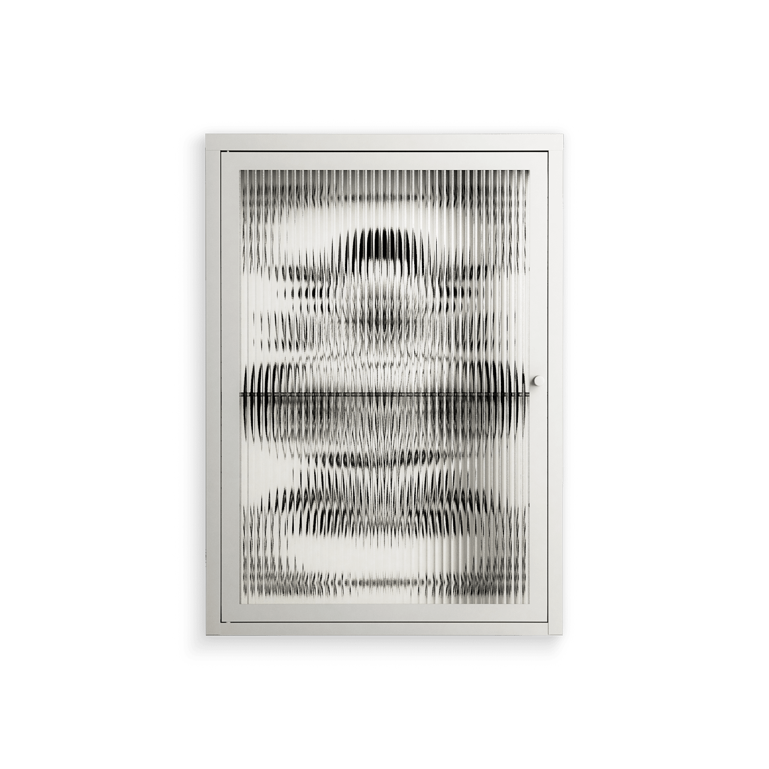 Barbed Bloom - Wall Cabinet - Daphna Sebbane - Chalk - Reeded glass