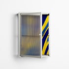 Blue Gale - Wall Cabinet - Oluwasheyi Adebayo - Chalk - Reeded glass