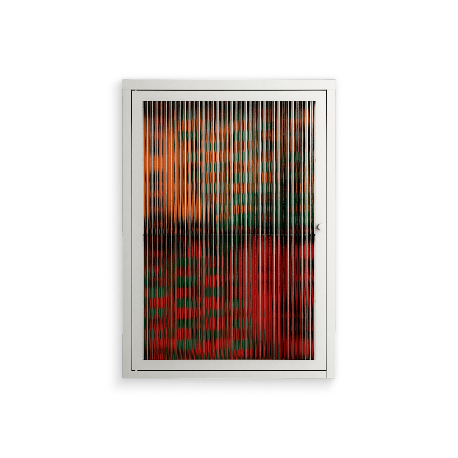Hours - Wall Cabinet - Oluwasheyi Adebayo - Chalk - Reeded glass