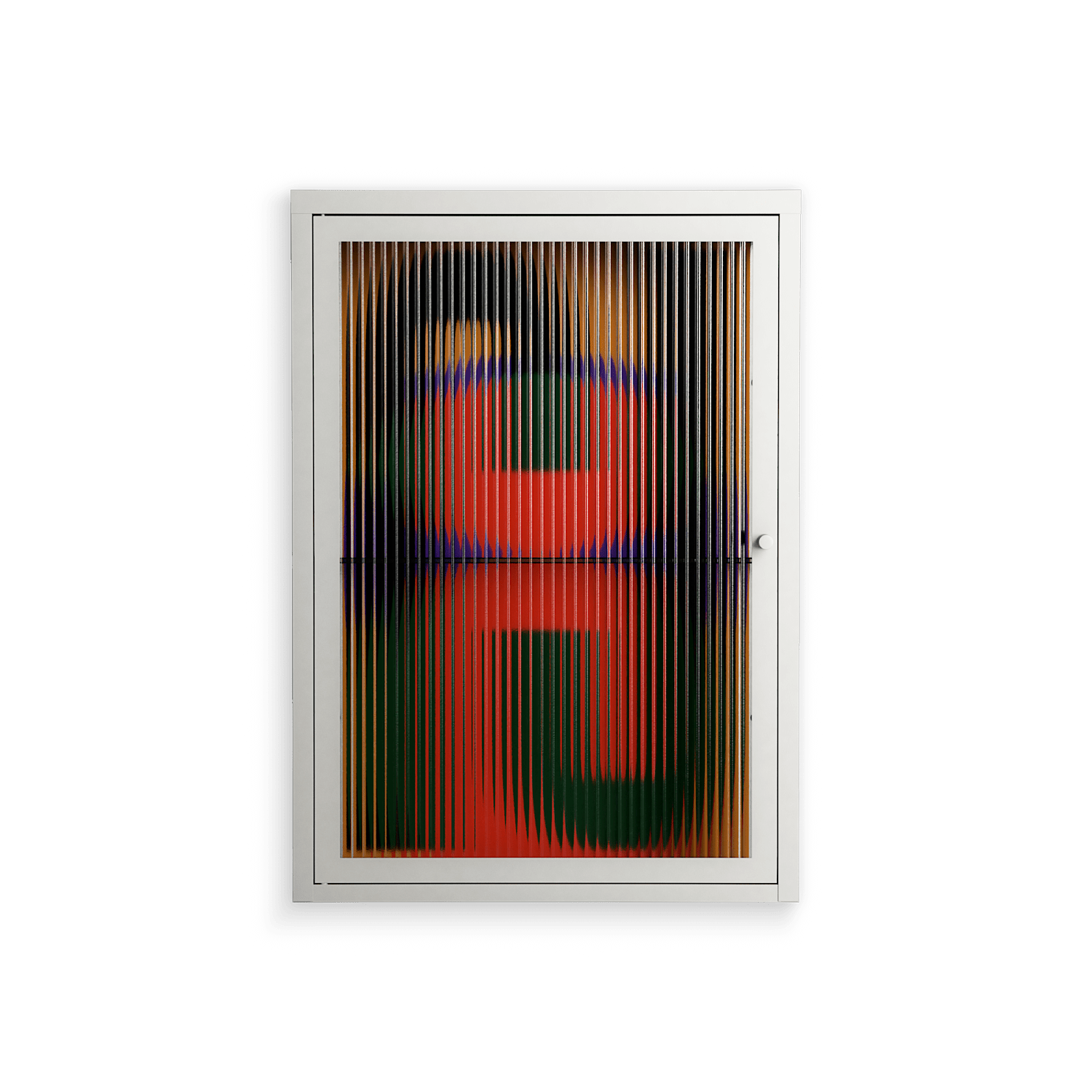 JJ - Wall Cabinet - Oluwasheyi Adebayo - Chalk - Reeded glass