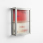 Parallel Mirage - Wall Cabinet - Oluwasheyi Adebayo - Chalk - Reeded glass