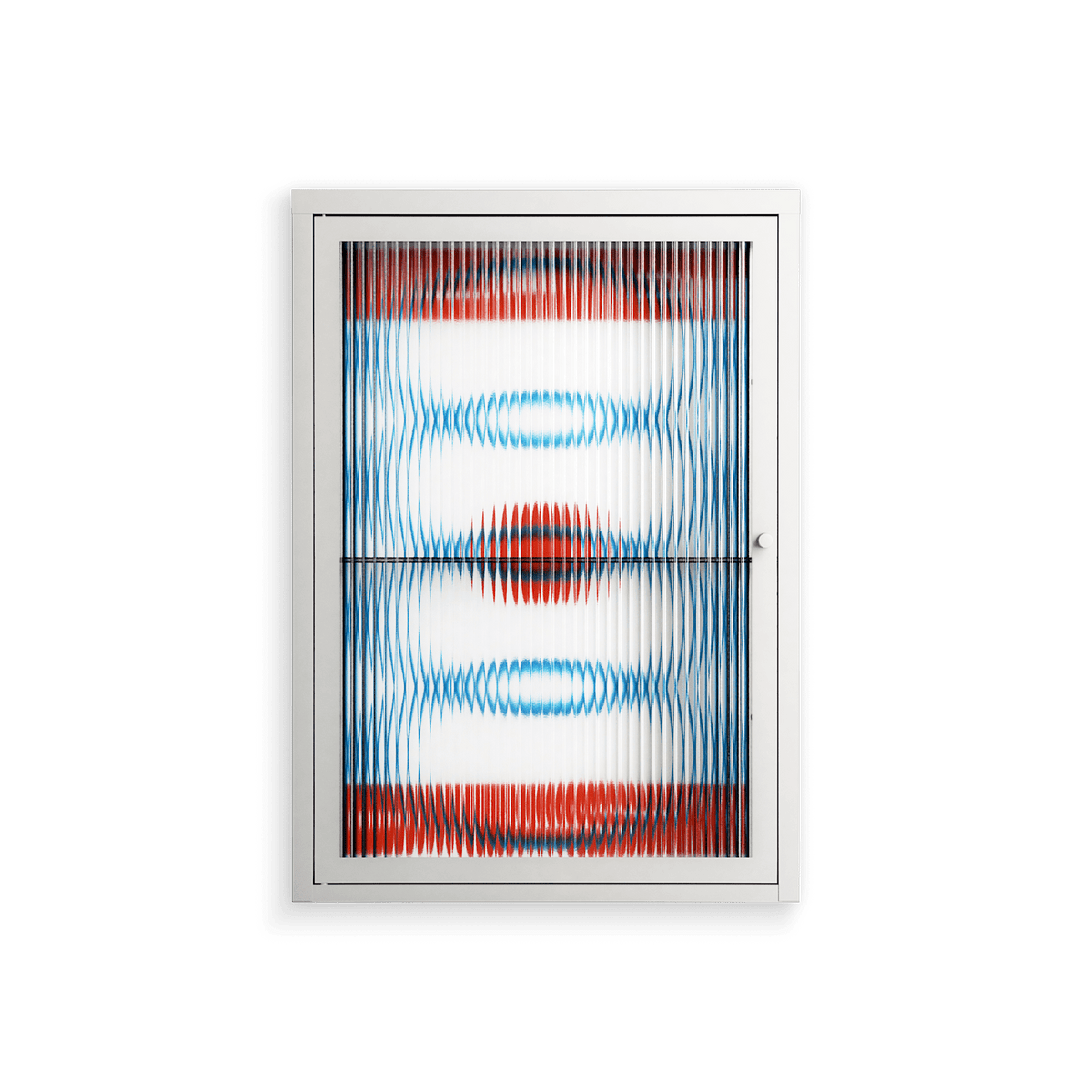Velvet Dusk - Wall Cabinet - Oluwasheyi Adebayo - Chalk - Reeded glass