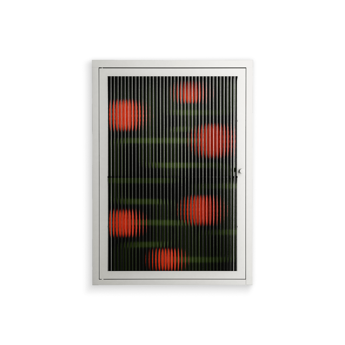 Floral Pipes - Wall Cabinet - Kristin Eriksson - Chalk - Reeded glass