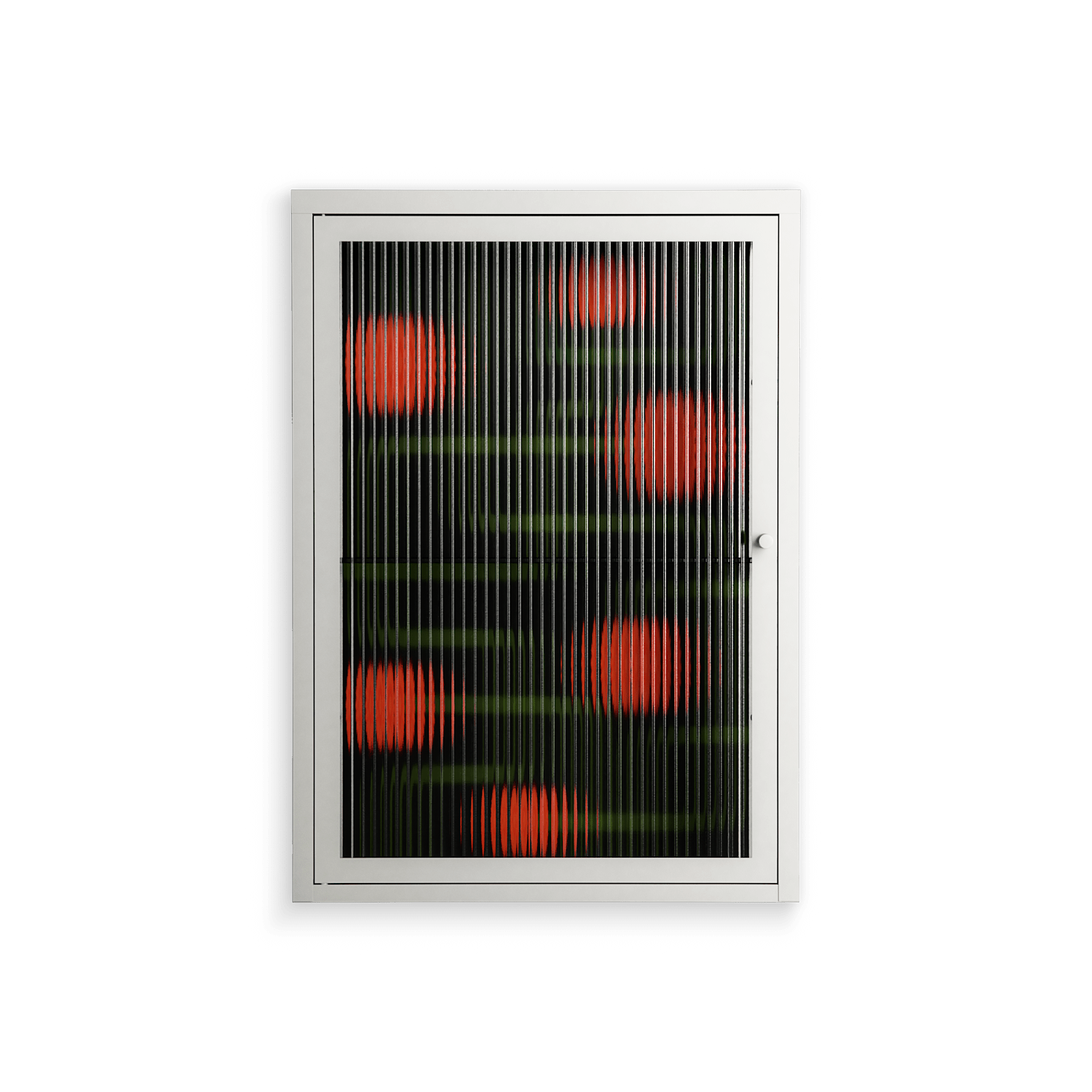 Floral Pipes - Wall Cabinet - Kristin Eriksson - Chalk - Reeded glass
