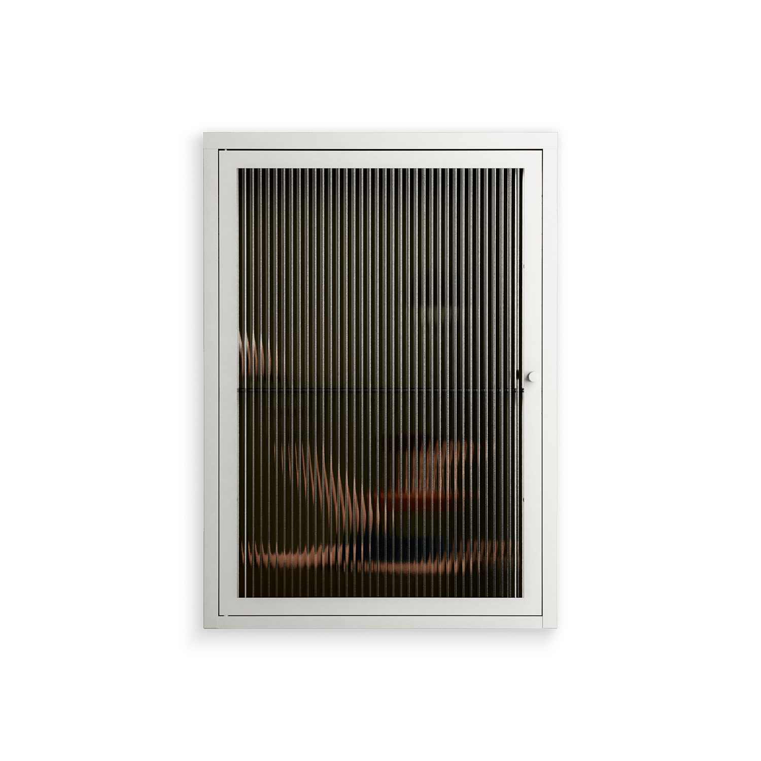 Friday Night Rituals - Wall Cabinet - Kristin Eriksson - Chalk - Reeded glass