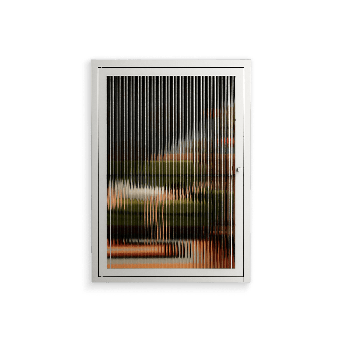 Waiting Game - Wall Cabinet - Kristin Eriksson - Chalk - Reeded glass