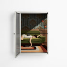 Waiting Game - Wall Cabinet - Kristin Eriksson - Chalk - Reeded glass