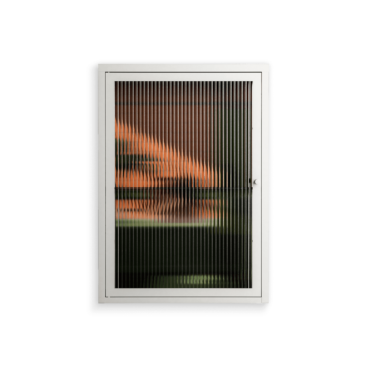 Bad Omen - Wall Cabinet - Kristin Eriksson - Chalk - Reeded glass