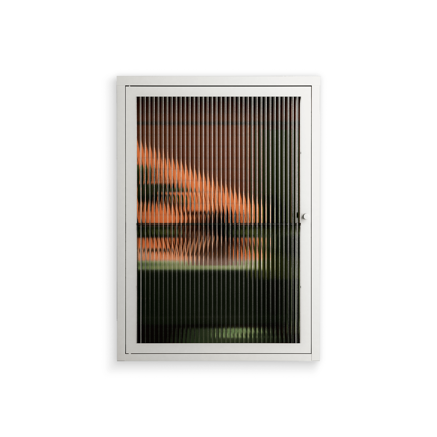 Bad Omen - Wall Cabinet - Kristin Eriksson - Chalk - Reeded glass