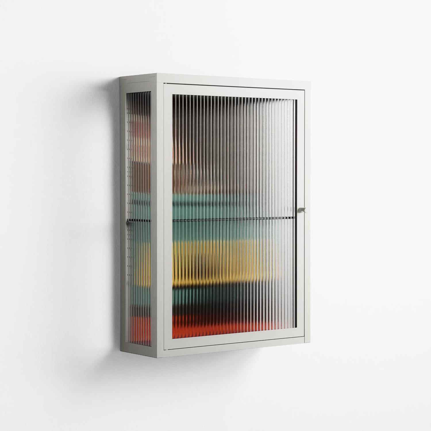 Have You Seen Bert - Wall Cabinet - Kristin Eriksson - Chalk - Reeded glass