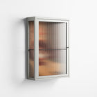 Women In Ballchair - Wall Cabinet - Kristin Eriksson - Chalk - Reeded glass
