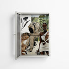 As The Rain Falls - Wall Cabinet - Sophie Goudman-Peachey - Chalk - Reeded glass
