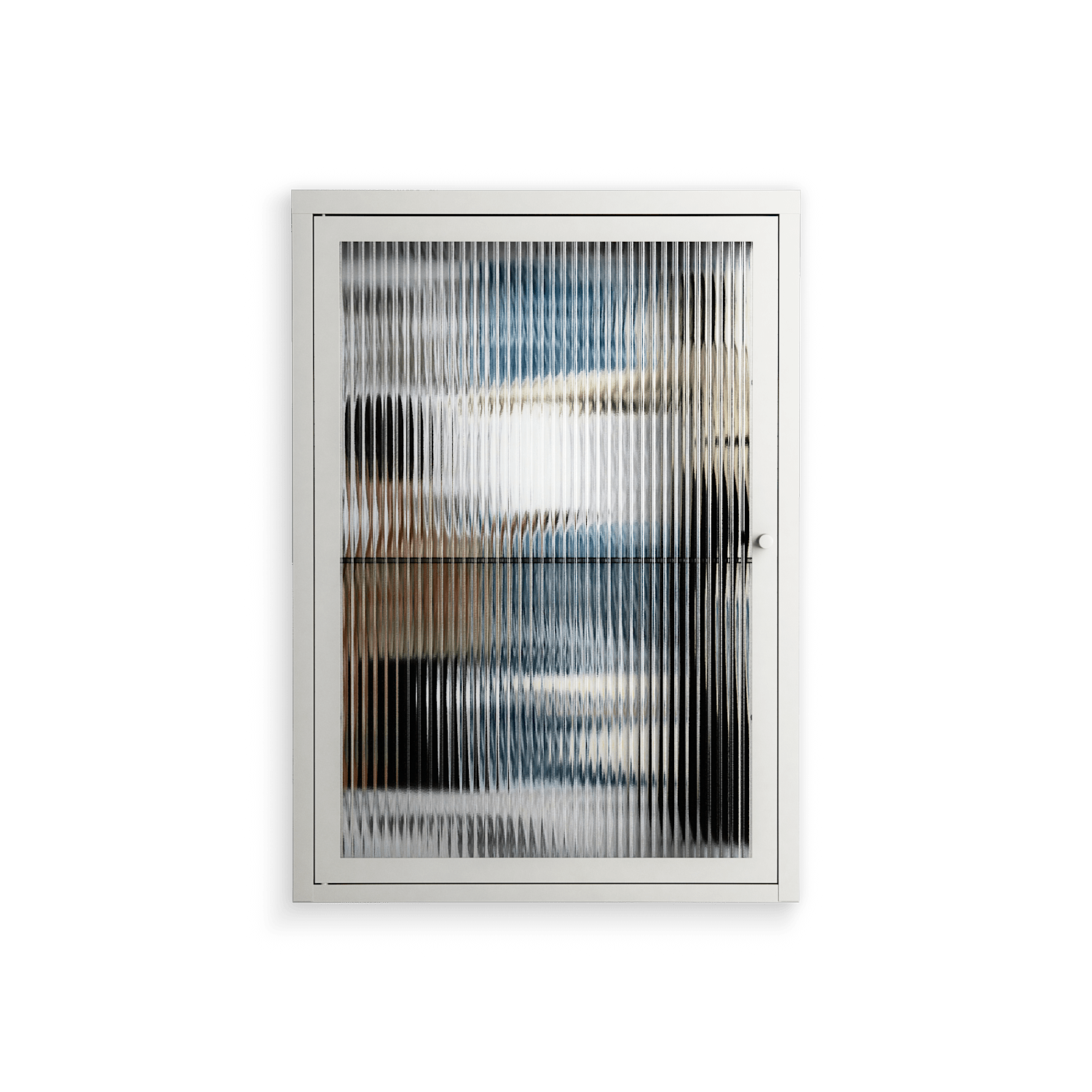Balance - Wall Cabinet - Sophie Goudman-Peachey - Chalk - Reeded glass