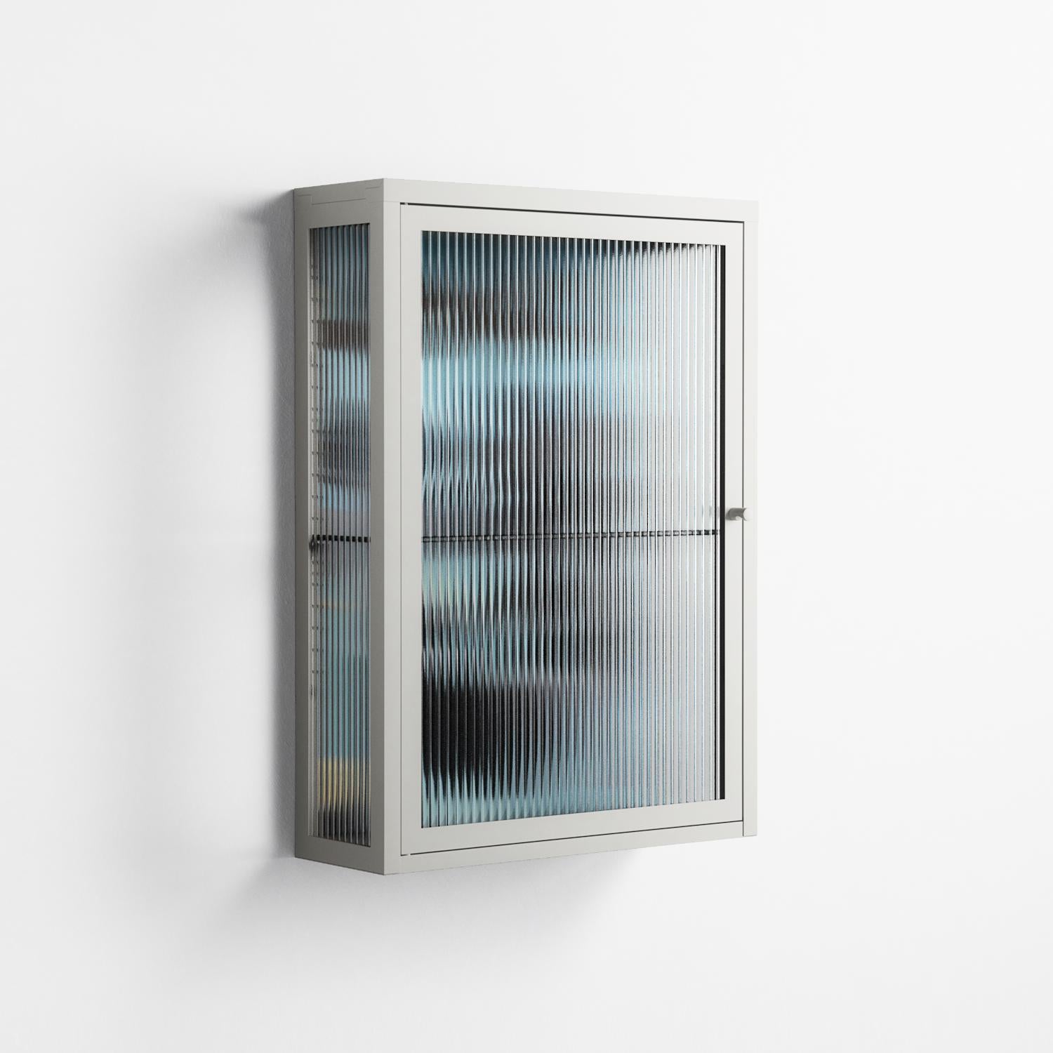 Day Dream - Wall Cabinet - Sophie Goudman-Peachey - Chalk - Reeded glass