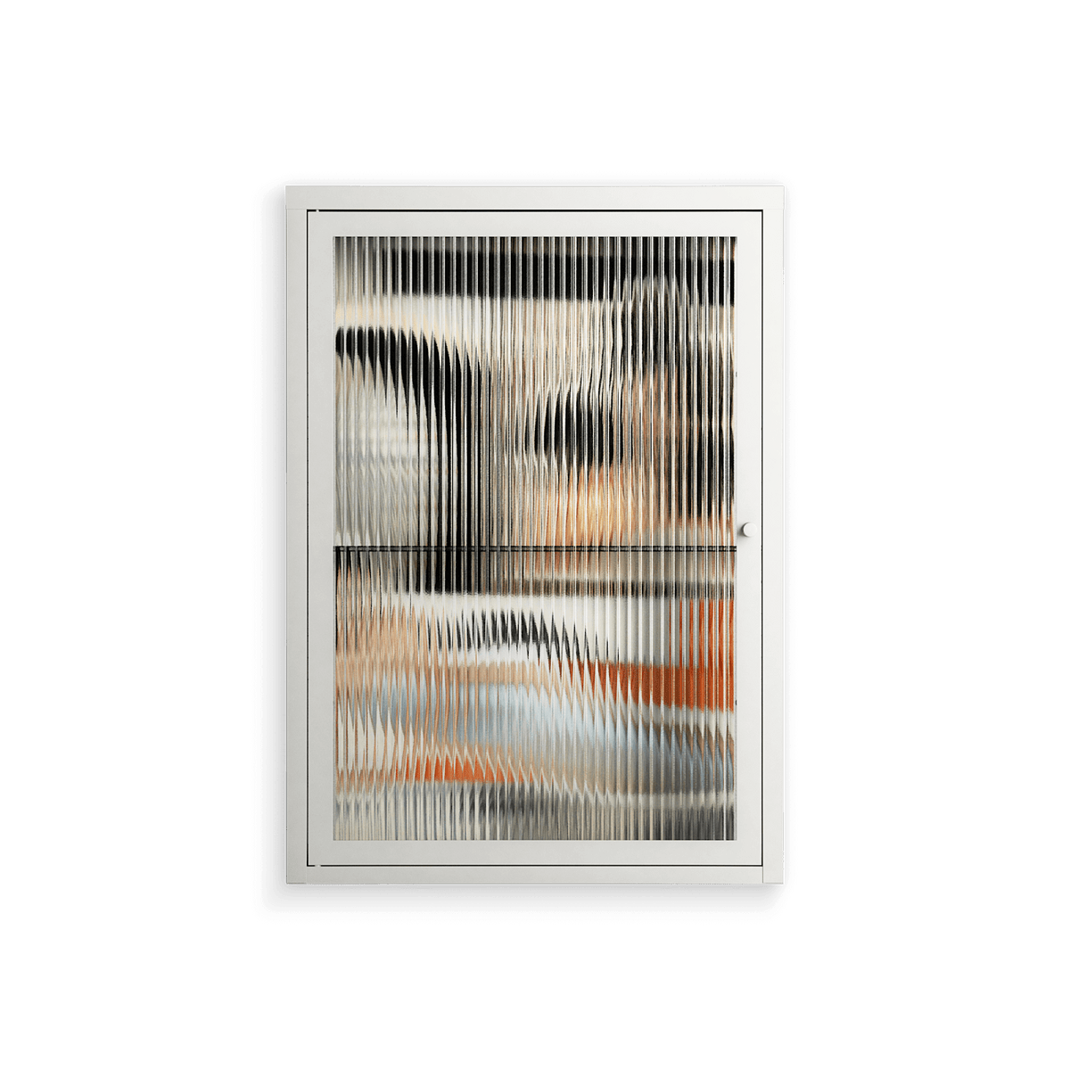 Sweet Far Away - Wall Cabinet - Sophie Goudman-Peachey - Chalk - Reeded glass