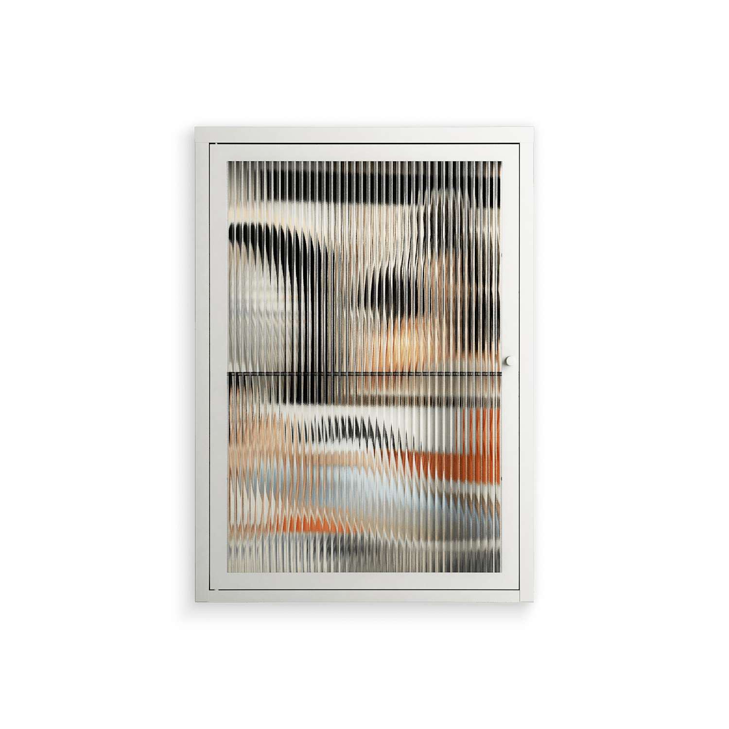 Sweet Far Away - Wall Cabinet - Sophie Goudman-Peachey - Chalk - Reeded glass