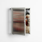 Where We Belong - Wall Cabinet - Sophie Goudman-Peachey - Chalk - Reeded glass
