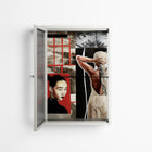 Where We Belong - Wall Cabinet - Sophie Goudman-Peachey - Chalk - Reeded glass